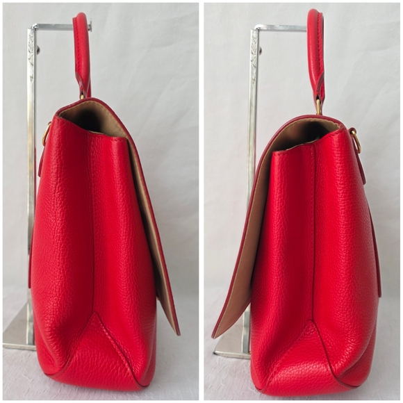 Auth Louis Vuitton Volta Top Handle Red Satchel Bag - Picture 11 of 12